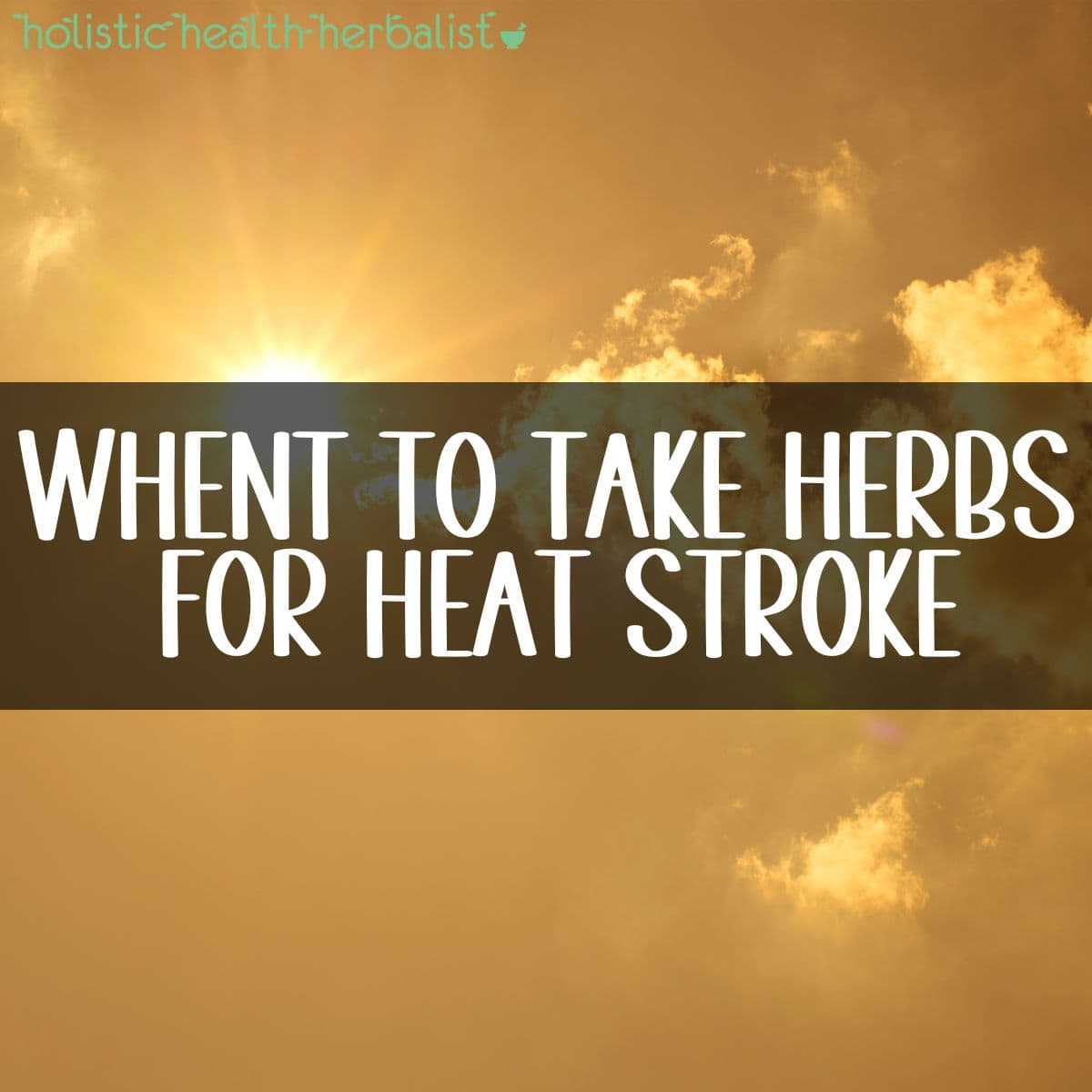 herbs for heatstroke - a photo of intense sunlight behind the clouds.