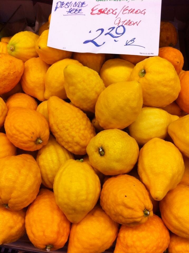 Etrog photo by Jeanne Rose March 2019