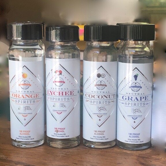 4 bottles of alcohol for perfumery or tincture